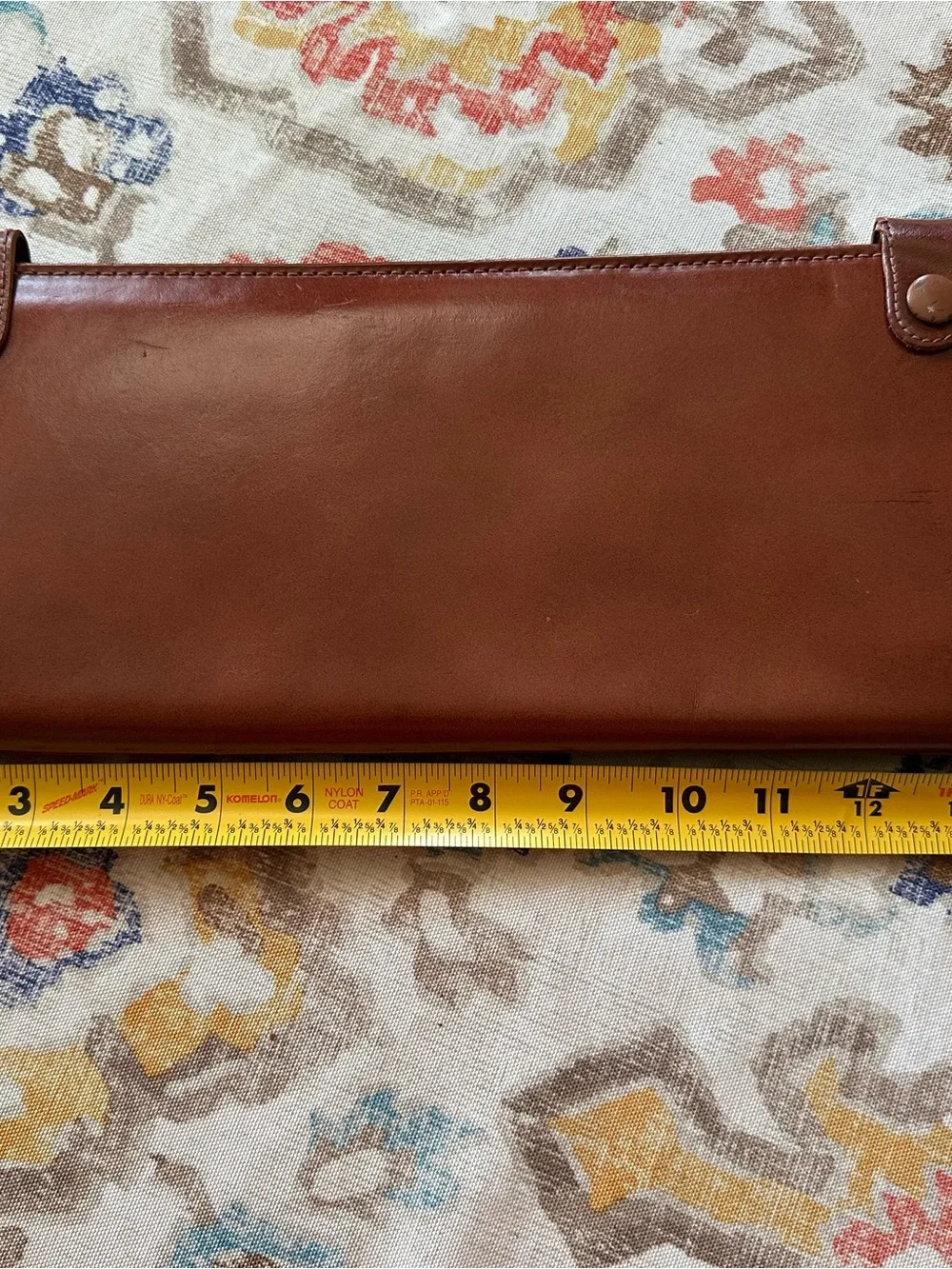 Leather-Trim Red Plaid Men’s Portfolio Tie Travel Case
